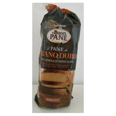 Il Buon Pane durum wheat sliced bread Pan Bauletto Grano Duro, 400 g