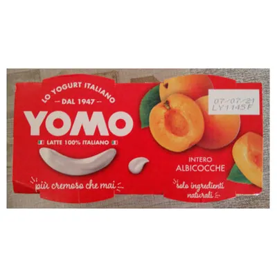 Yomo apricot yogurt, 2x125 g