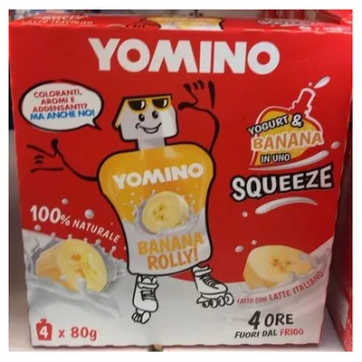 Yomo Yomino banana yogurt, 4x80 g
