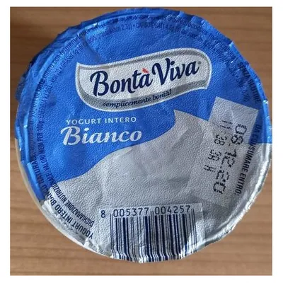 Bontà Viva йогурт натуральный белый, 125 г