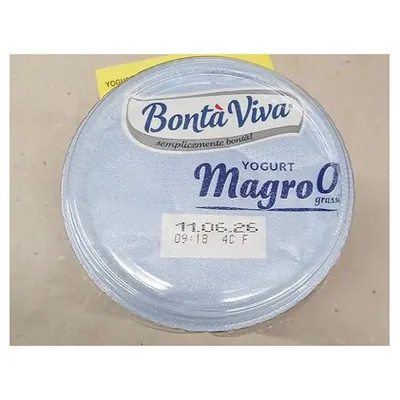Bontà Viva обезжиренный белый йогурт, 500 г
