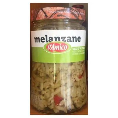 D'Amico aubergine strips in oil, 700 g