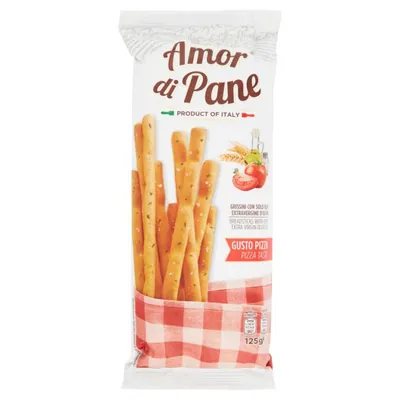 Гриссини со вкусом пиццы Amor di Pane Grissini Pizza, 125 г