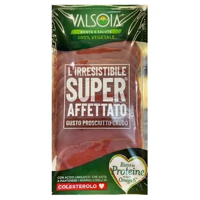 Valsoia plant-based prosciutto crudo flavored sliced alternative, 90 g