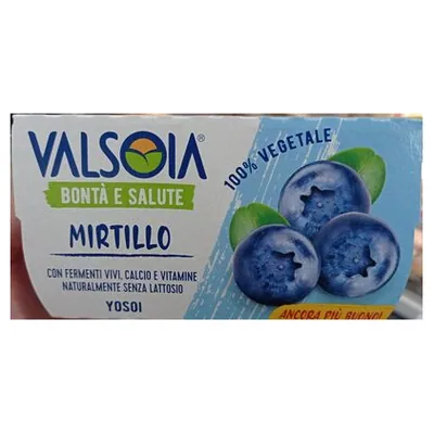 Valsoia Yosoi blueberry soy yogurt, 2 pcs, 125 g