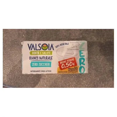 Valsoia unsweetened natural soy yogurt, 2 pcs, 125 g