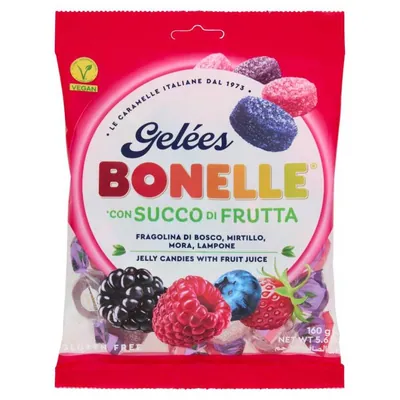 Fida Bonelle Жевательные конфеты Лесные ягоды, 160 г