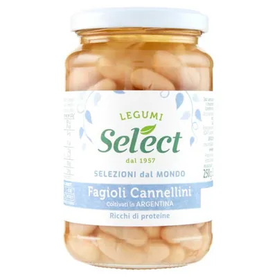 Select boiled Cannellini beans in glass jar, 350 g