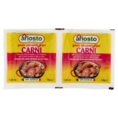 Ariosto приправа для жареного мяса и мяса на гриле острая, 2 × 10 г