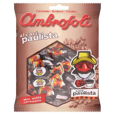 Ambrosoli Paulista coffee flavored hard candy, 135 g