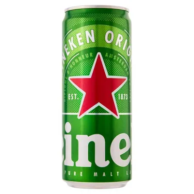 Heineken canned beer, 0.33 l, 5%