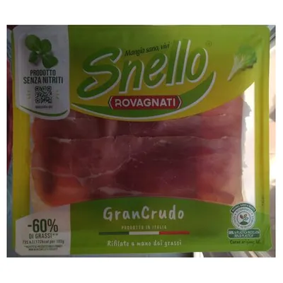 Rovagnati ветчина сыровяленая Snello нарезка, 70 г