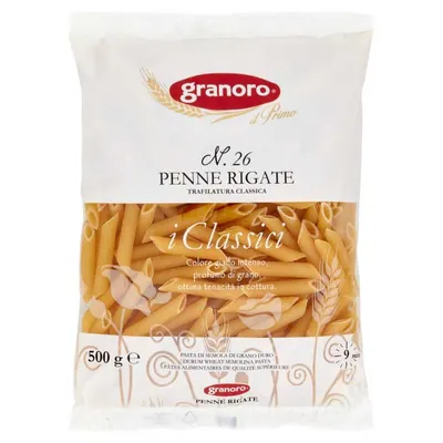 Granoro Penne Rigate n. 26 pasta, 500 g