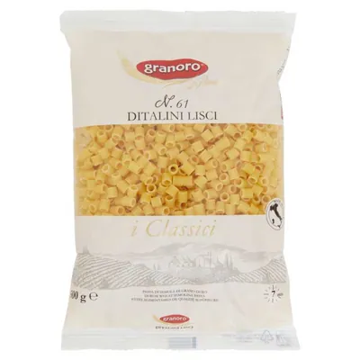 Granoro Ditalini Lisci n.61, 500 g