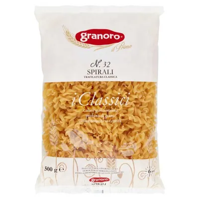 Granoro Spirali n. 32 pasta, 500 g