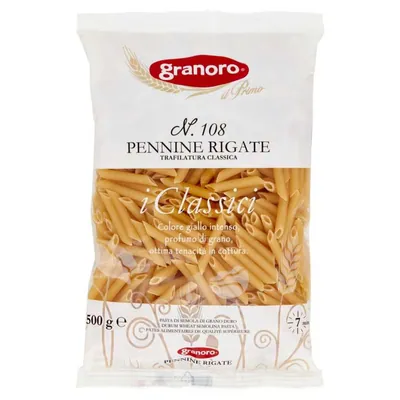 Granoro Pennine Rigate n. 108 pasta, 500 g