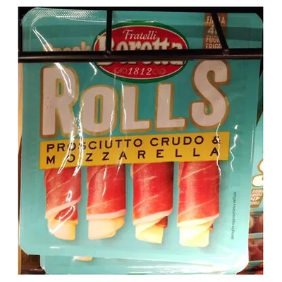 Beretta Snack Rolls рулетики из прошутто крудо и моцареллы, 60 г
