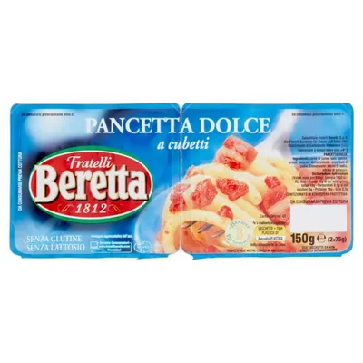 Beretta Sweet Diced Pancetta, 2 × 75 g