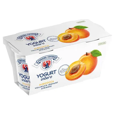 Vipiteno йогурт со вкусом абрикоса, 125 г x 2