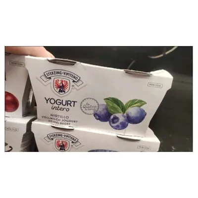 Vipiteno йогурт со вкусом черники, 125 г x 2