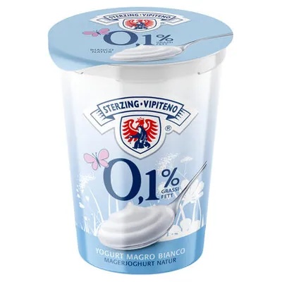 Vipiteno обезжиренный белый йогурт, 500 г