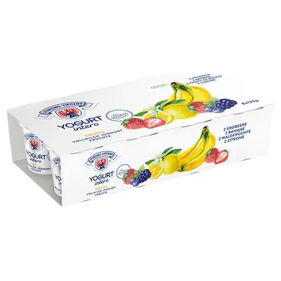 Vipiteno набор йогуртов (лесные ягоды, банан, лимон, клубника), 125 г x 8