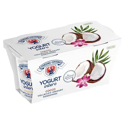 Vipiteno йогурт со вкусом кокоса, 125 г x 2
