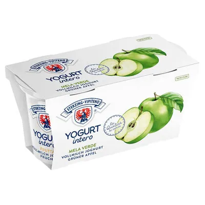 Vipiteno йогурт со вкусом зеленого яблока, 125 г x 2