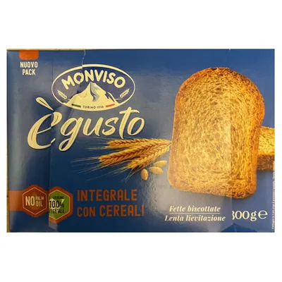 Monviso цельнозерновые хрустящие хлебцы из 4 злаков, 300 г