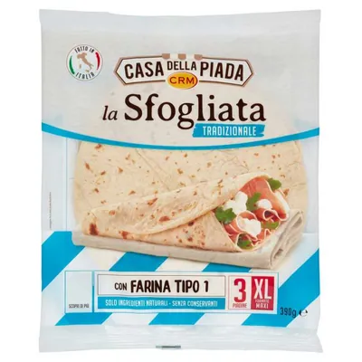 Casa della Piada Crm пьядина слоёная, 390 г