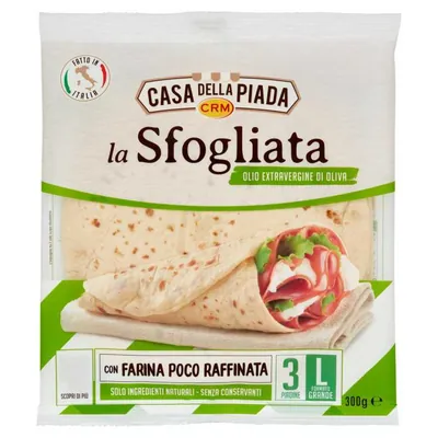 Casa della Piada Crm пьядина слоёная с оливковым маслом экстра вирджин, 300 г
