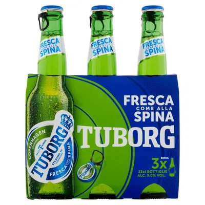 Tuborg beer, 3 × 0.33 l, 5%