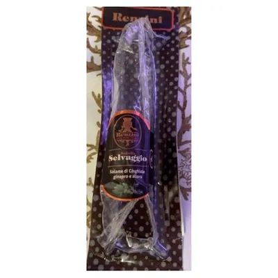 Renzini салями из кабана с можжевельником и лавром Selvaggio, 180 г