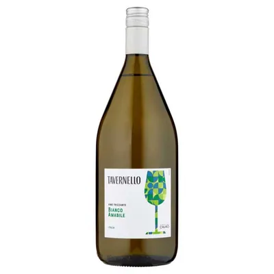 Tavernello Белое полусухое вино Frizzante Amabile Bianco, 1,5 л, 8%