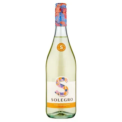 Solegro Белое игристое сухое вино Frizzante Bianco Igt Rubicone, 0,75 л, 10%