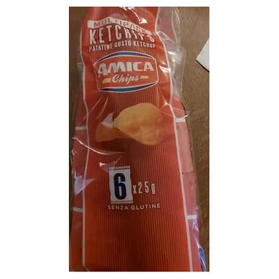 Amica Chips картофельные чипсы Ketchips со вкусом кетчупа, 150 г