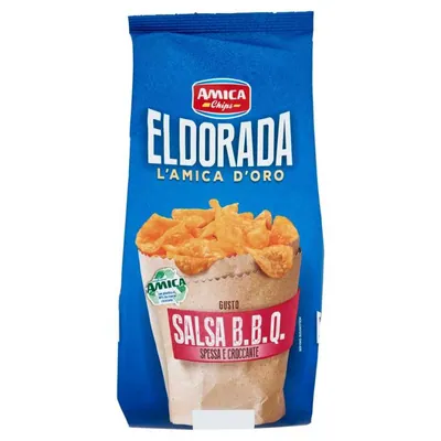 Amica Chips Картофельные чипсы Eldorada со вкусом соуса барбекю, 130 г