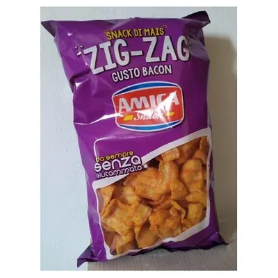 Amica Chips Zig Zag bacon flavored potato chips, 160 g