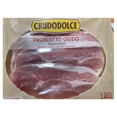 Parmacotto aged prosciutto crudo slices, 120 g