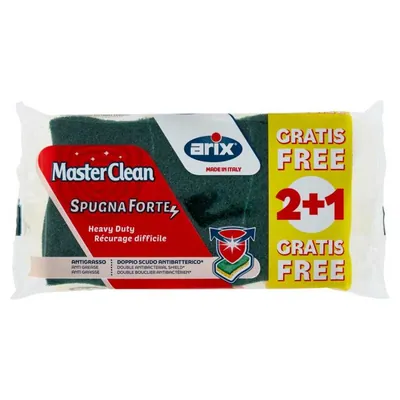 Arix Master Clean extra-strong abrasive sponge, 2+1 pcs.