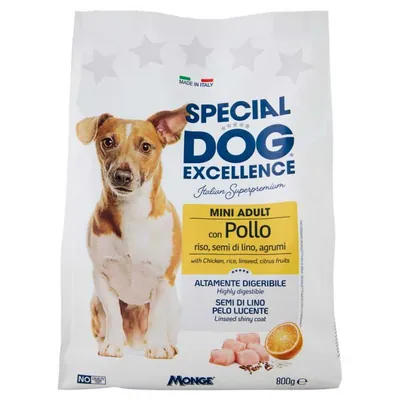 Monge Special Dog Excellence сухой корм для взрослых мини-собак с курицей, 800 г