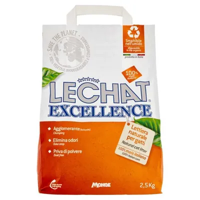 Lechat Excellence Mais corn cat litter, 2.5 kg
