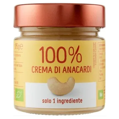 Euro Company органическая паста 100% из обжаренных кешью, 175 г