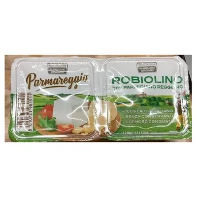 Parmareggio свежий сыр Robiolino, 2x60 г
