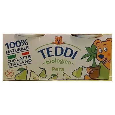 Teddi organic pear yogurt, 2 x 115 g