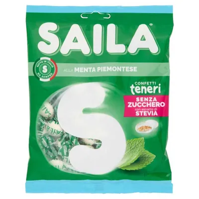 Saila Мягкие конфеты в глазури со вкусом мяты, 75 г