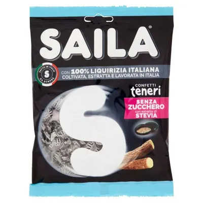 Saila Мягкие конфеты в глазури со вкусом лакрицы, 75 г