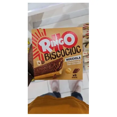 Pavesi Ringo BiscoCioc печенье с кремом со вкусом фундука, 1,94 кг