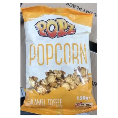 Popz caramel popcorn, 150 g