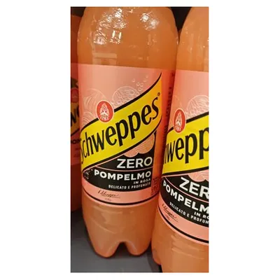 Schweppes розовый грейпфрут Zero газированный напиток, 1 л